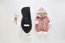Load image into Gallery viewer, Modern Elegant Winter Children's baby Plush Thickened Cotton Jumpsuit Jacket For New Baby Boys and Girls