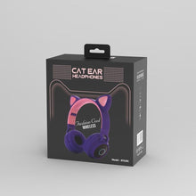 Load image into Gallery viewer, STEVVEX New Luxury Interesting LED Cat Ear Noise Cancelling Headphones Bluetooth 5.0 For Young People and Kids Headset Support TF Card 3.5mm Plug With Mic