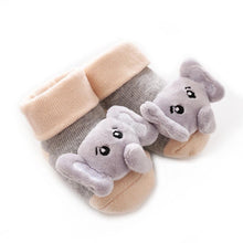 Load image into Gallery viewer, Cartoon Newborn Baby Toddler Floor Non-slip Socks Cotton With Bell Doll Baby Girls & Boys Soft Shoes For Kids