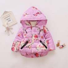 Load image into Gallery viewer, Modern Designer New Winter Baby Outerwear Hooded Printed Cotton Padded Jacket and Coats For Babies and Girls Kids