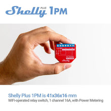 Load image into Gallery viewer, Shelly Plus 1PM Smart Home Life WiFi Relay Switch Control And Measure Power Consumption Range Of Appliances Office Equipment
