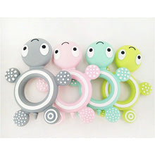 Load image into Gallery viewer, Baby Silicone Teethers Food Cute Turtle Tiny Teething Baby Shower Gifts Cartoon Animals Teether