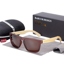 Load image into Gallery viewer, Polarized Bamboo Elegant Wood Sunglasses for Men and Women in Famous Retro Classic Style Design With UV400 Protection