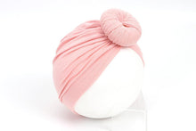 Load image into Gallery viewer, Newborn Toddler Kids Turban Cotton Beanie Hat Winter Cap Knot Solid Soft Sleeping Caps For Kids