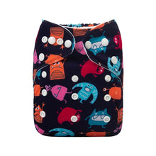 Load image into Gallery viewer, Baby One Size Fits All Reusable Baby Cloth Diaper with Microfiber Insert Diaper For Baby Boys and Baby Girls In Modern New Printed Design