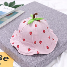 Load image into Gallery viewer, Baby Sun Hat Heart Print Baby Boy/Girl Hat Outdoor Kids Bucket Hat Children Hat Baby Beach Caps Beanie For Girls