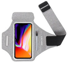 Load image into Gallery viewer, Sports Green Armbands Zipper Running Bag Phone Case Holder Wrist Arm Band Holder Pouch Case For Exercise Workout
