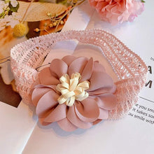 Load image into Gallery viewer, ILuxury Handmade Infant Child Hair Band Three-dimensional Alloy Rhinestone Crown Headdress Elastic Headband Turban For Baby Girls