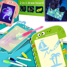 Load image into Gallery viewer, Educational Toy Drawing Board Tablet Graffiti 1pc A4 A3 Led Luminous Magic Raw With Light-fun