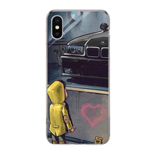 Load image into Gallery viewer, Boy See Sports Car Drift Phone Case For Iphone 14 11 12 13 Pro Max Xr X Xs Mini 8 7 Plus 6 6s Se 5s Soft Silicone Gel Cover For Iphone