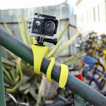 Load image into Gallery viewer, Flexible Yellow Universal Selfie Stick Monopod High Quality Phone Holder For Camera