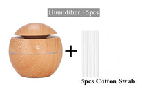 Load image into Gallery viewer, Ultrasonic Air Humidifier Wood Essential Aroma Oil Diffuser With LED Light Electric Aromatherapy Mist Maker