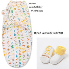 Load image into Gallery viewer, 100% Cotton Baby Swaddle Wrap Blanket Newborn Infants Baby Envelop Sleep Bag Sleepsacks For Girls