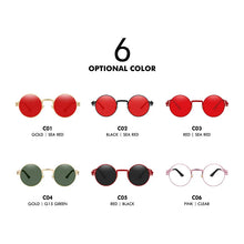 Load image into Gallery viewer, XIU Luxury Metal Sunglasses Men Round Sunglass Steampunk Coating Glasses Vintage Retro Lentes Oculos of Male Sun glasses