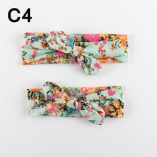 Load image into Gallery viewer, Mother & Baby Headband for Girl Bow Hairband Floral Elastic Hair Bands Parent-Child Turban Hair Accessories Bow For Mother and daughter