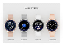 Load image into Gallery viewer, Luxury Modern Stylish Women Smart Watch With Round Screen Smartwatch For Girl Woman and Ladies With Heart Rate Monitor Compatible For Android and IOS Sistems