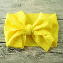 Load image into Gallery viewer, Newborn Large Bow Headwrap for Baby Girl Fabric Messy Bow Headband Turban Bowknot Tie