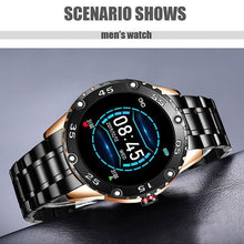 Load image into Gallery viewer, New Smart Watch For Men With IP67 Waterproof Protecion and Heart Rate Fitness Tracker Pedometer For Android and IOS sistems Steel Band Sports Men Smart Watch