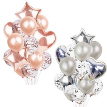 Load image into Gallery viewer, 14Pcs Multi Confetti Balloons For Happy Birthday Party Balloons In Several Luxury Variant Helium Ballons For Celebrations for Boy Girls and Babies party