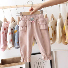 Load image into Gallery viewer, Clothing for Baby Girls Pants Dot Polka Bow Ruffles Casual Trousers Girls Princess Long Pant Children Clothes