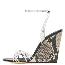 Load image into Gallery viewer, High Quality Customized European American Women's Fashion Pumps Autumn Season Toe Strap Wedges Sandals with High Heels