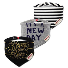 Load image into Gallery viewer, 3PCS Comfortable Waterproof Organic Cotton Baby Burp Cloth Bandanna Scarf Bibs For Newborn Baby Boy And Girl