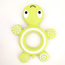 Load image into Gallery viewer, Baby Silicone Teethers Food Cute Turtle Tiny Teething Baby Shower Gifts Cartoon Animals Teether