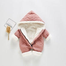 Load image into Gallery viewer, Modern Elegant Winter Children's baby Plush Thickened Cotton Jumpsuit Jacket For New Baby Boys and Girls