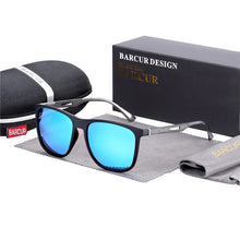 Load image into Gallery viewer, Square High Quality Titanium Sunglasses for Men Polarized Sunglasses With Mirror Gradient Glasses Titanium TR90 Frame Oculos De Sol gafas and UV400 Protection