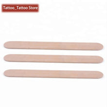 Load image into Gallery viewer, 50pc 100pcs/lot Disposable Wooden Waxing Wax Tongue Depressors Sterilized Individually Paper Packing Tattoo Accessories Supplies