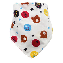Load image into Gallery viewer, Baby Bibs Triangle Cotton Cartoon Child Bandana Dribble Bibs Newborn Slabber Absorbent Cloth For Baby and Kids