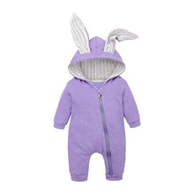 Load image into Gallery viewer, Elegant Baby Clothes Rompers Jumpsuits Newborn Cartoon Little Bee Rabbit Ears Zipper Clothes Cotton Jackets For Kids