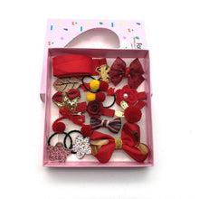 Load image into Gallery viewer, Luxury ModernBaby Girl Headband Set 18Pcs for Children's Turban Darling Bows Kids Headwear Elastic Hair Bands Clips Hairpins Sets