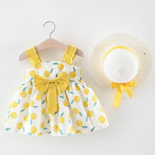 Load image into Gallery viewer, Luxury Handmade Elegant Modern Newborn Baby Girl Birthday & Princess Baby Dress With Hat