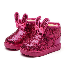 Load image into Gallery viewer, Warm Kids Snow Boots For Children New Toddler Winter Princess Cartoon Shoes Non-slip Flat Round Toe Girls Baby Lovely Boots