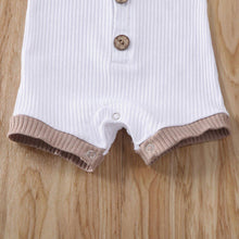 Load image into Gallery viewer, Infant Baby Boys Girls Clothes Ribbed Solid Romper Jumpsuit In Retro Deisgn For Kids