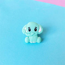 Load image into Gallery viewer, 2pc Silicone Elephant Teether Baby Silicone Chew Charms Baby Teething Gift Toddler Toys Unique Design