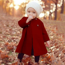 Load image into Gallery viewer, Modern Trend New Baby Girl Woolen Long Coat for Girls Windproof Made For Autumn and Winter Season