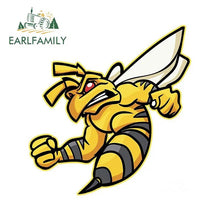 Load image into Gallery viewer, EARLFAMILY Cartoon Car Styling Strong Bee Car Stickers Motorcycle Helmet Vinyl Bumblebee Decal Bumpers Car Accessories