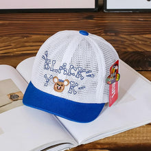 Load image into Gallery viewer, Luxury Summer Newborn Baby Sun Hat Cotton Beret Hat Cartoon Striped Bear Snapback Baseball Cap Baby Hats For girls and Boys Kids