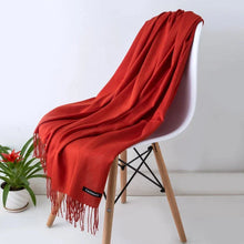Load image into Gallery viewer, 2022 Tassel Women’s Scarf – Designer Shawl, Wrap & Hijab Pashmina