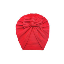 Load image into Gallery viewer, Luxury Modern Baby Headband Hat Bowknot Print Cotton Stretchy Turban Headband Infant Head Wrap Beanie Hat For Babies and Kids