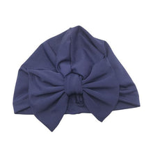 Load image into Gallery viewer, Luxury Modern Baby Headband Hat Bowknot Print Cotton Stretchy Turban Headband Infant Head Wrap Beanie Hat For Babies and Kids