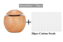 Load image into Gallery viewer, Ultrasonic Air Humidifier Wood Essential Aroma Oil Diffuser With LED Light Electric Aromatherapy Mist Maker