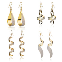 Load image into Gallery viewer, Korean Women's Dangle Charm Earrings Jewelry Stainless Steel Long Peculiar Earrings 2023 Luxury Design Trending for Girls
