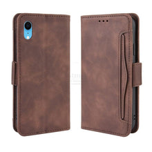 Load image into Gallery viewer, Wallet Cases For iPhone XR Case Magnetic Closure Flip Cover For iPhone X XS Max Leather Card Photo Holder Phone Bags PU Leather Flip Case Cover Stand Pocket for iPhone