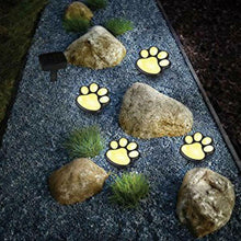 Load image into Gallery viewer, LED Solar Waterproof Cat Dog Animal Paw Shape Lights For Garden Yard Pathway Animal Lover
