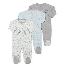 Load image into Gallery viewer, 3Pcs Baby unisex Rompers Long Sleeve Sleep suit Cartoon Jumpsuit Baby Pajamas Stes For Kids Between 0-12Months
