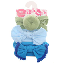Load image into Gallery viewer, Fashion Baby Nylon Bow Headband Newborn Bowknot Round Ball Head wrap Flower Turban Girls Hair Bands Bow For Kids