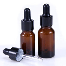 Load image into Gallery viewer, 10 x 5ml 10ml 15ml 20ml 30ml 50ml 100ml Glass Eye Dropper Drop Amber Glass Aromatherapy Liquid Pipette Bottle Refillable Bottles